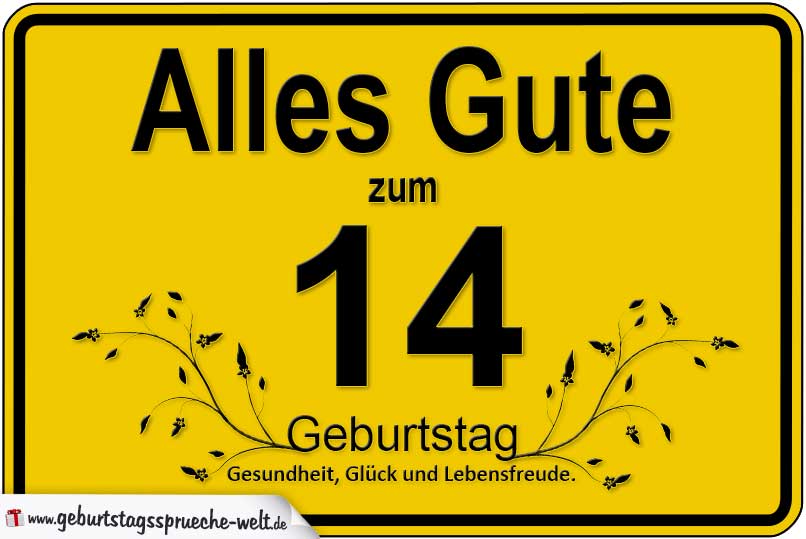 Geburtstag wünsche 14 Geburtstagswünsche Zum