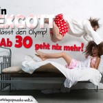 Geburtstagskarte - Ab 30 geht nix mehr im Bett