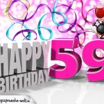 59. Geburtstag Geburtstagskarte