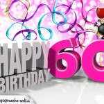 60. Geburtstag Geburtstagskarte