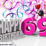 69. Geburtstag Geburtstagskarte