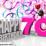 70. Geburtstag Geburtstagskarte
