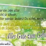 Wieder ein Jahr älter - Kurzes Gedicht zum Geburtstag