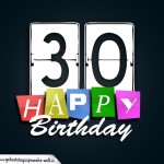 Schone Happy Birthday Geburtstagskarte zum 30. Geburtstag