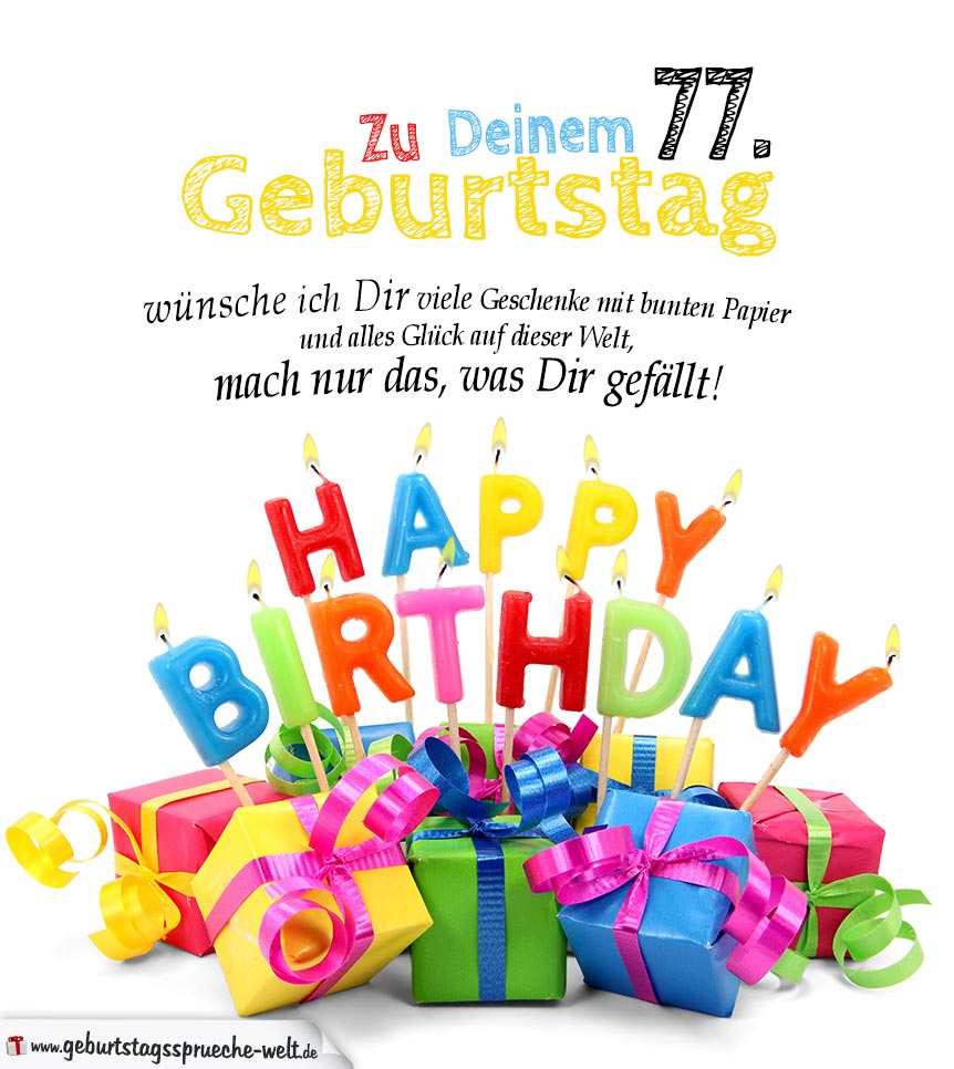 37++ Sprueche zum 77 geburtstag information