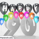 Geburtstagskarte für 90. Geburtstag