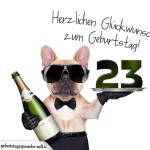 23. Geburtstag Geburtstagssprüche