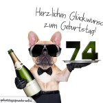 74. Geburtstag Geburtstagssprüche