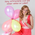 Geburtstagskarte für Frauen mit Luftballons