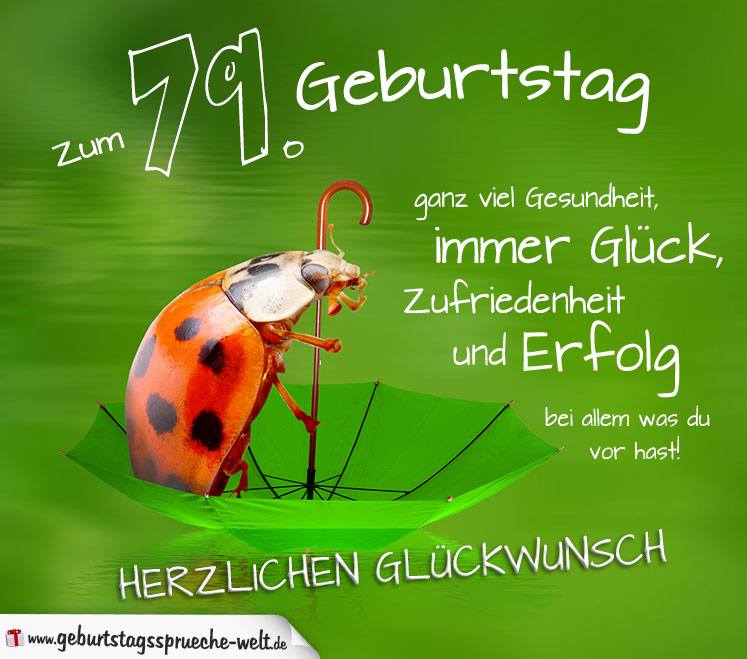 79. Geburtstag Karte Herzlichen Glückwunsch GeburtstagssprücheWelt