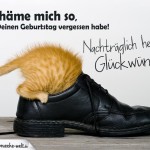 Geburtag vergessen - Nachträgliche Geburtstagskarte