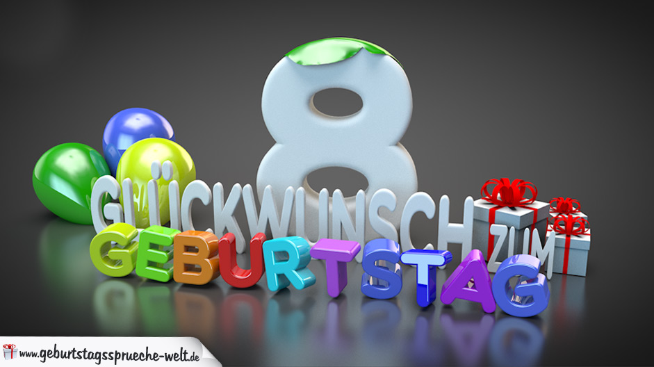 8. Geburtstag Junge Sprüche