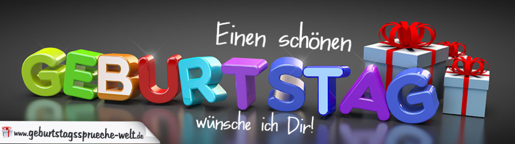 Edle Karte zum Geburtstag mit Bunten 3D-Buchstaben