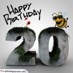 Happy Birthday 3D - 20. Geburtstag