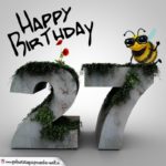 Happy Birthday 3D - 27. Geburtstag