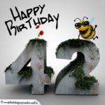 Happy Birthday 3D - 42. Geburtstag