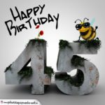 Happy Birthday 3D - 45. Geburtstag