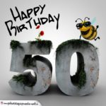 Happy Birthday 3D - 50. Geburtstag