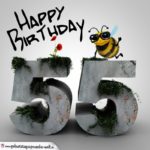 Happy Birthday 3D - 55. Geburtstag