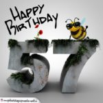 Happy Birthday 3D - 57. Geburtstag