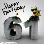 Happy Birthday 3D - 61. Geburtstag