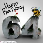 Happy Birthday 3D - 64. Geburtstag