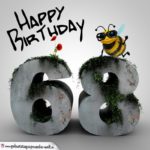 Happy Birthday 3D - 68. Geburtstag