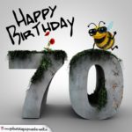 Happy Birthday 3D - 70. Geburtstag