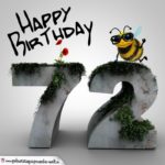 Happy Birthday 3D - 72. Geburtstag