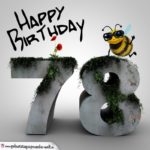 Happy Birthday 3D - 78. Geburtstag