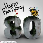 Happy Birthday 3D - 80. Geburtstag