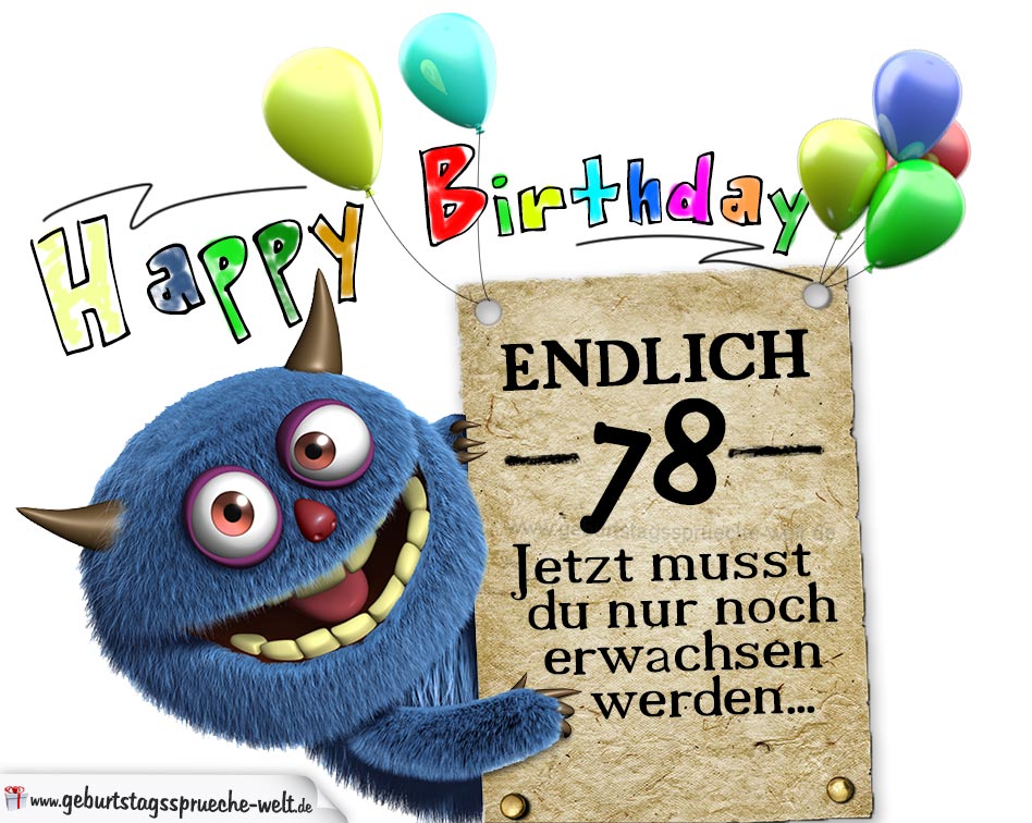 48+ Sprueche zum 78 geburtstag info