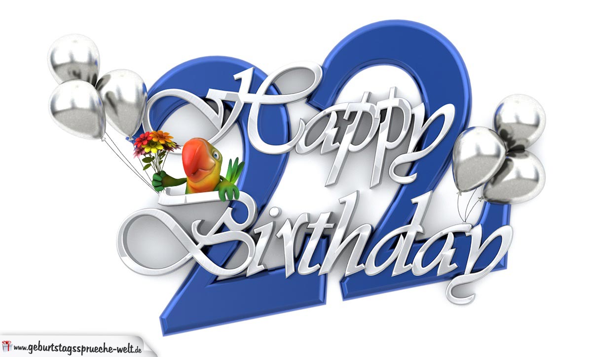 Happy Birthday 22 GeburtstagssprücheWelt