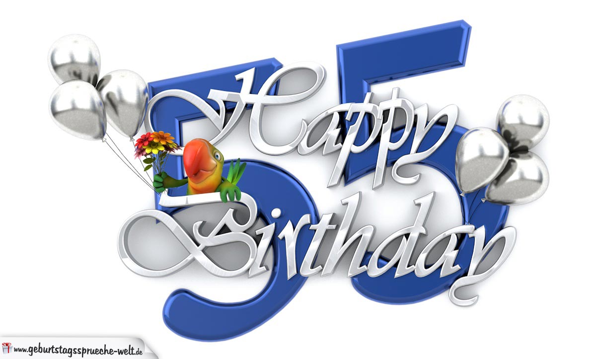 Happy 55 Birthday Clip Art