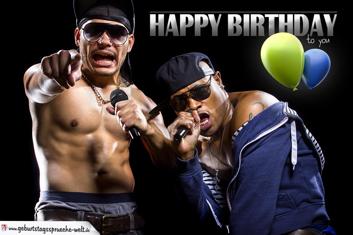 Rap Geburtstagskarte Happy Birthday