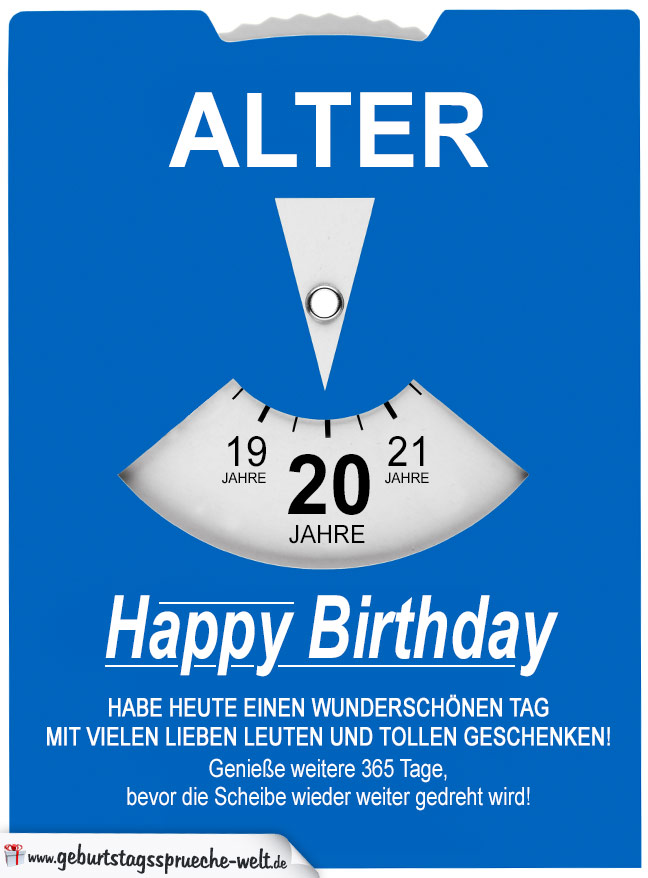 Geburtstagskarte Als Parkscheibe Zum Geburtstag Geburtstagsspruche Welt