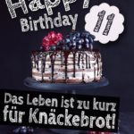 Geburtstagstorte 11. Geburtstag Happy Birthday