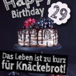 Geburtstagstorte 29. Geburtstag Happy Birthday