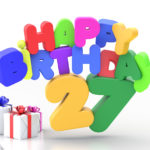 Happy Birthday 27 Geburtstag