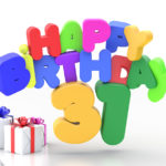Happy Birthday 31 Geburtstag