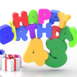 Happy Birthday 43 Geburtstag