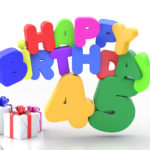 Happy Birthday 45 Geburtstag