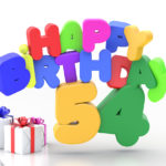 Happy Birthday 54 Geburtstag