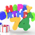 Happy Birthday 74 Geburtstag
