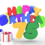 Happy Birthday 75 Geburtstag