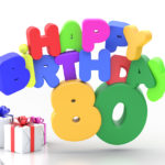 Happy Birthday 80 Geburtstag