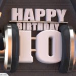 10. Geburtstag Karte Happy Birthday Kopfhörer