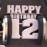 12. Geburtstag Karte Happy Birthday Kopfhörer