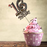 16. Geburtstag Muffin Geburtstagskuchen Happy Birthday