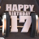 17. Geburtstag Karte Happy Birthday Kopfhörer